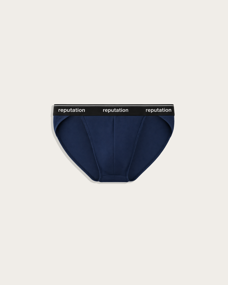 Reputation Sport Brief 01 in midnight blue, flat lay