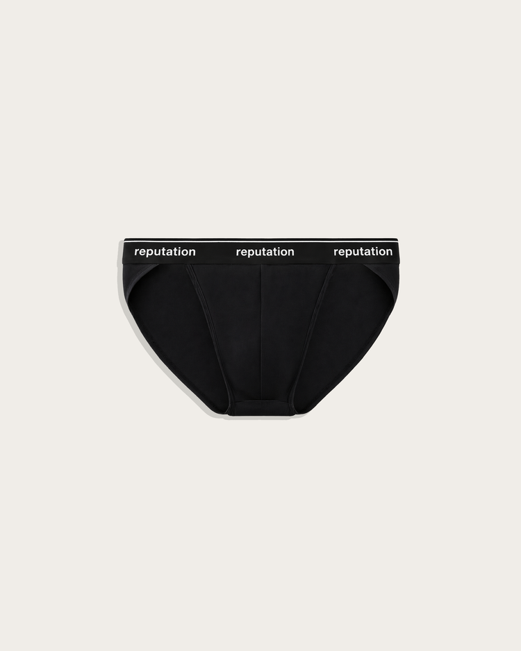 Reputation Sport Brief 01 in black, flat lay