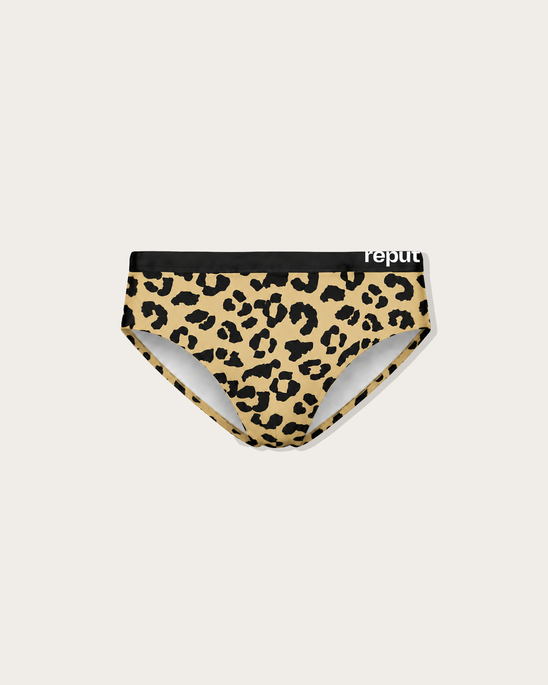 Reputation Signature Sunga 02 Leopard in light brown, flat lay