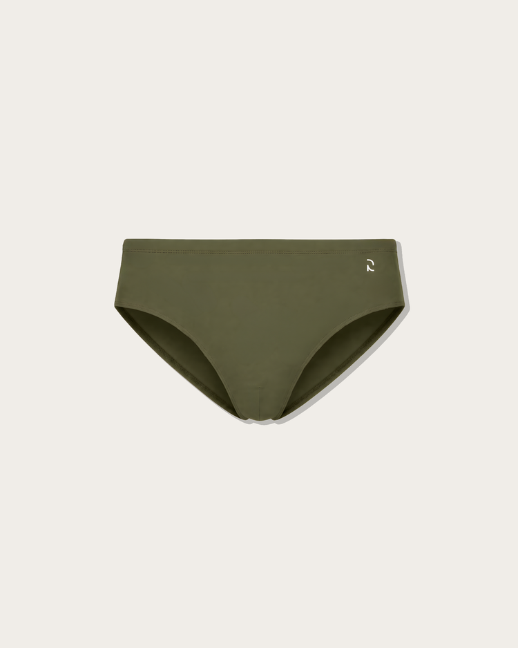 Reputation Signature Sunga 01 in olive green, flat lay