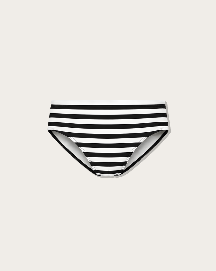 Reputation Signature Sunga 01 Stripe in white and black, flat lay