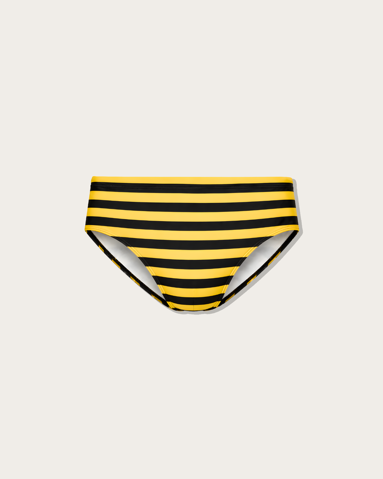 Reputation Signature Sunga 01 Stripe in yellow and black, flat lay